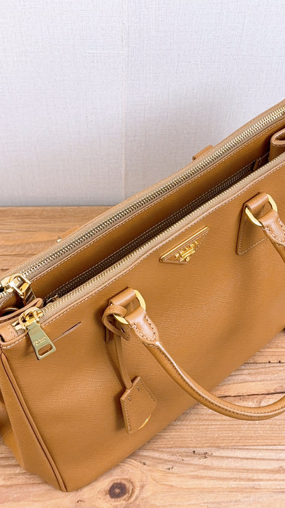 Prada Brown Saffiano Large Galleria Tote