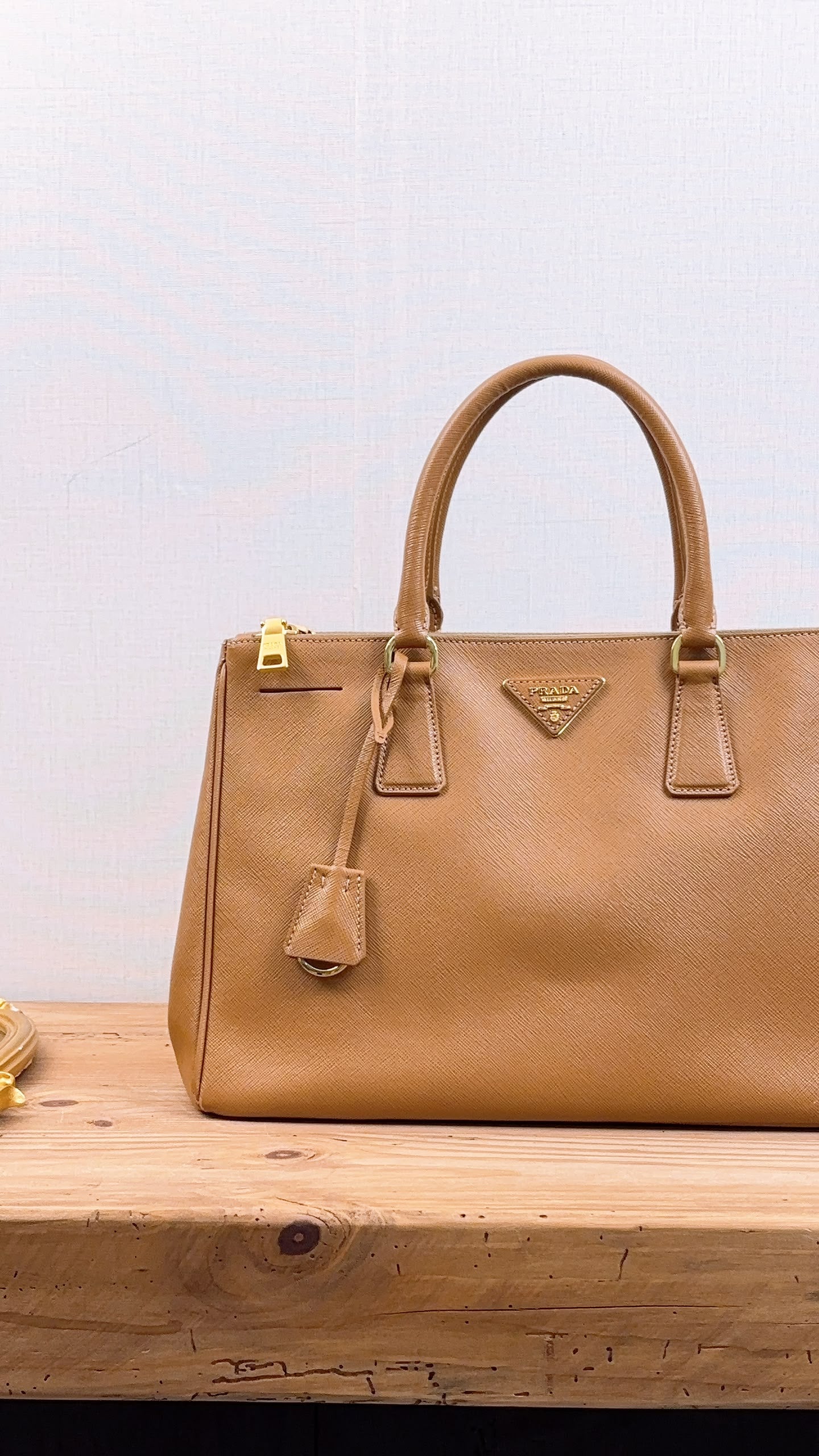 Prada Brown Saffiano Large Galleria Tote