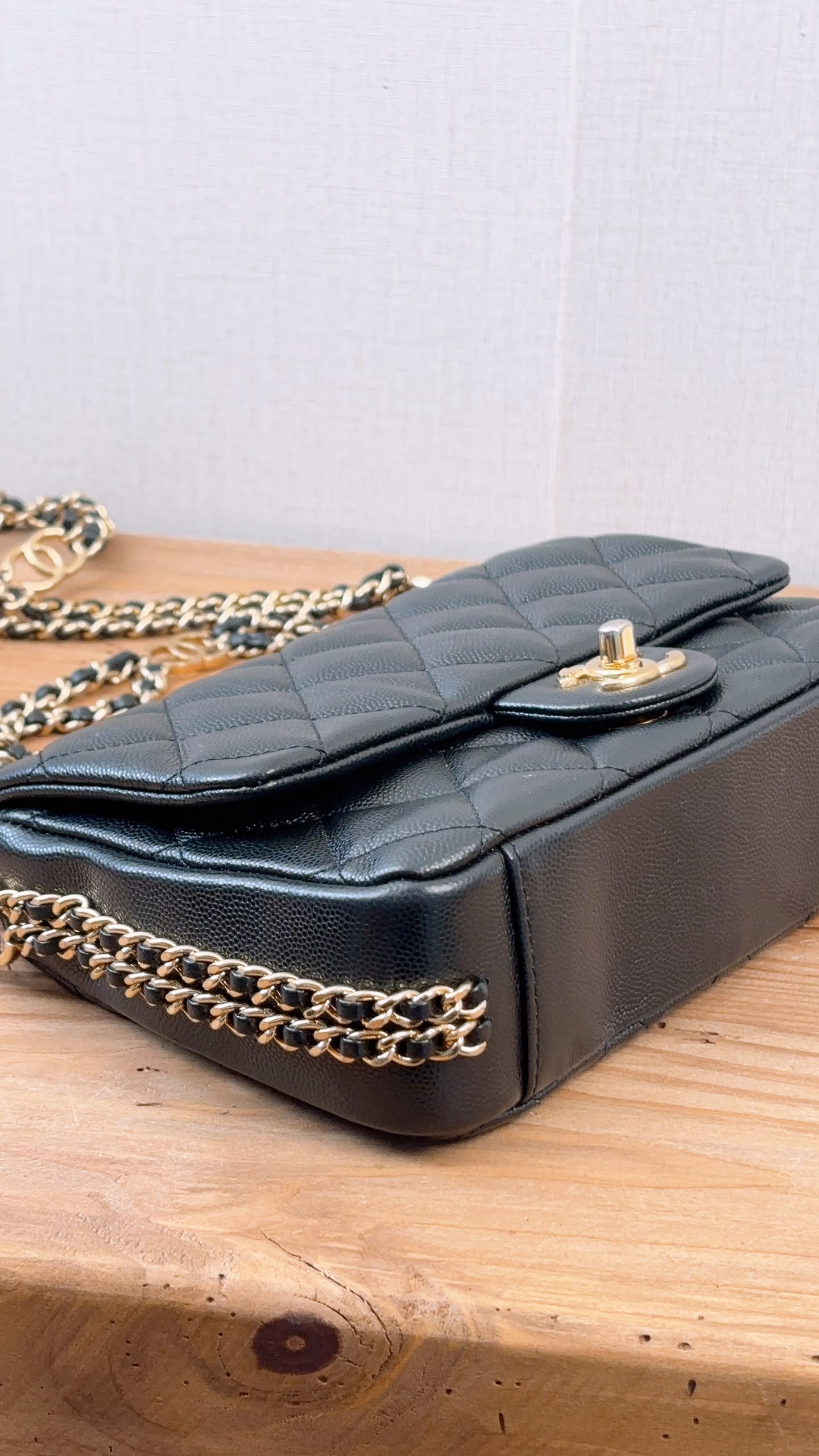 Chanel Black Caviar 23C CC You Flap Bag (GHW)