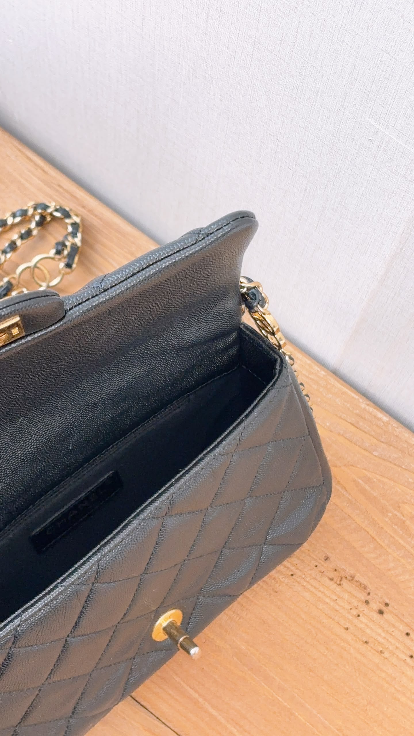Chanel Black Caviar 23C CC You Flap Bag (GHW)