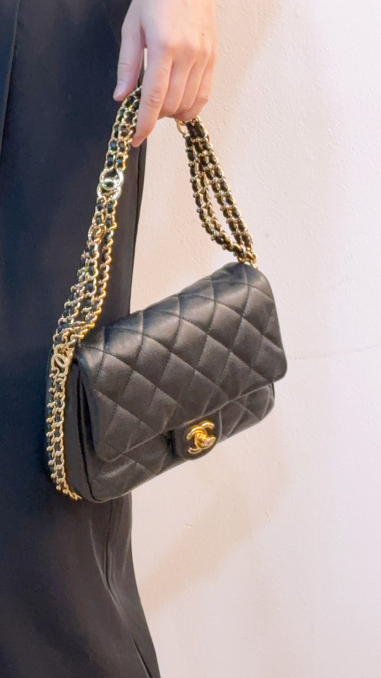Chanel Black Caviar 23C CC You Flap Bag (GHW)