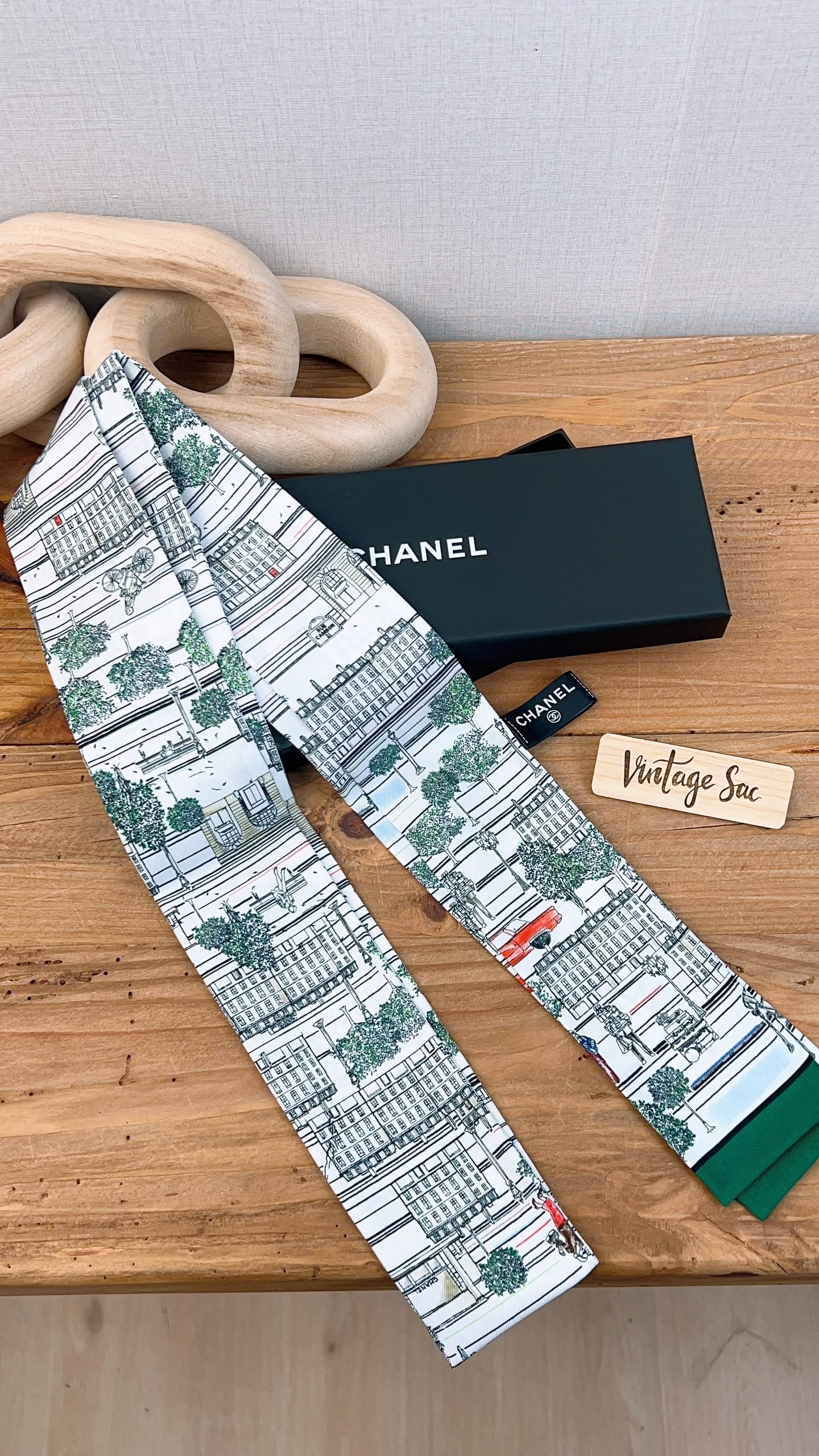 Chanel Silk Multicolor City Twilly