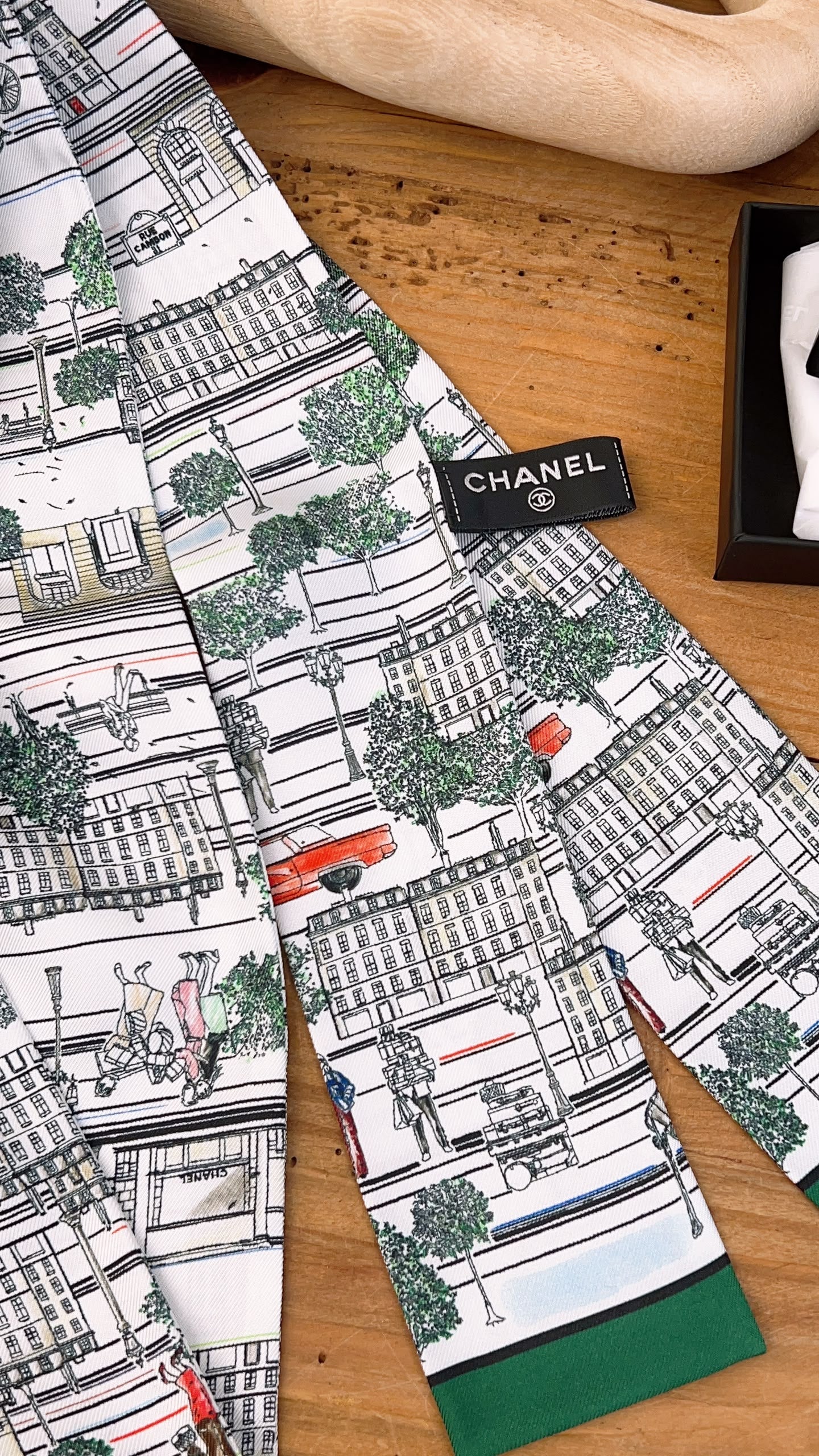 Chanel Silk Multicolor City Twilly