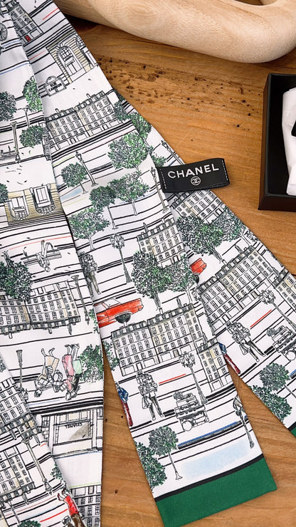 Chanel Silk Multicolor City Twilly