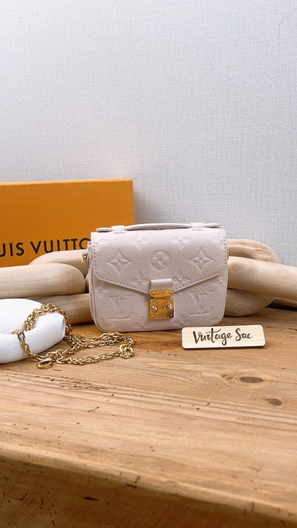 LV Creme Empreinte Micro Metis w Chain