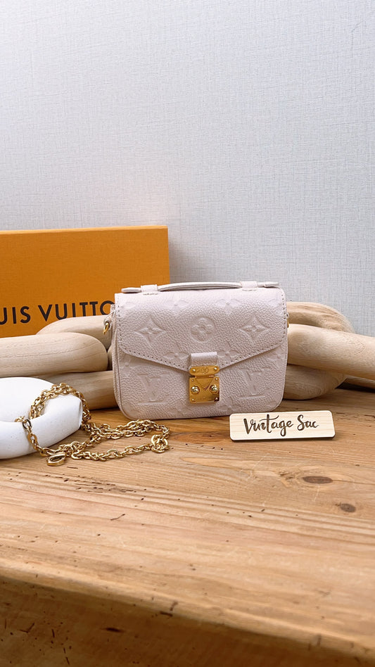 LV Creme Empreinte Micro Metis w Chain