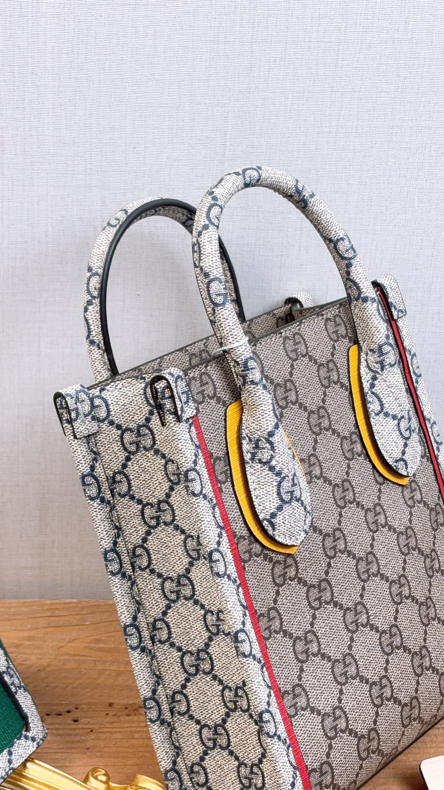 Gucci Supreme Canvas Exquisite Mini Vertical Tote