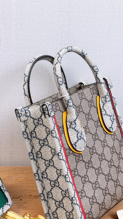 Gucci Supreme Canvas Exquisite Mini Vertical Tote