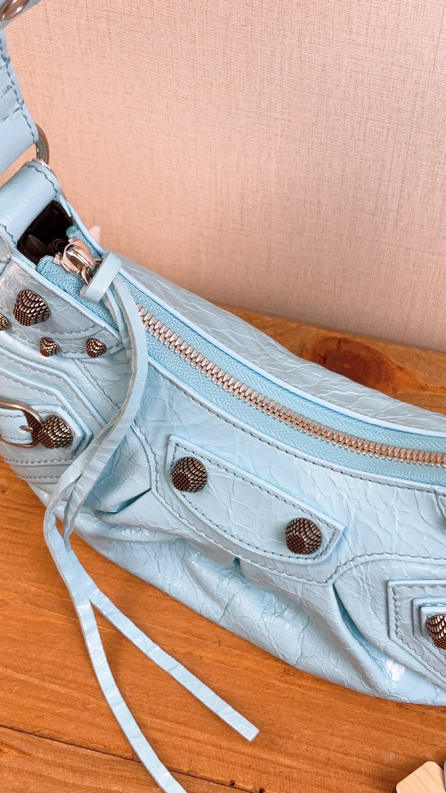 Balenciaga Cyan Blue Le Cagole XS (SHW)