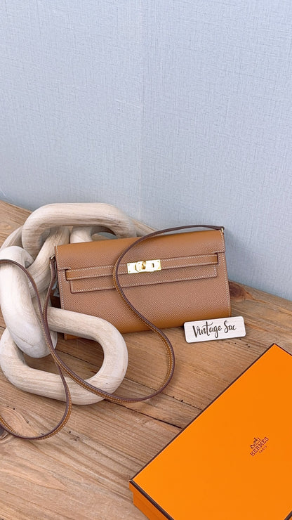 Hermes Gold Epsom Kelly To Go (GHW)