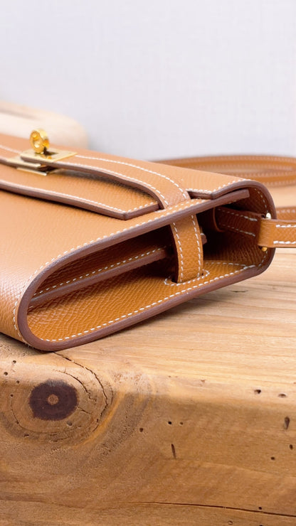 Hermes Gold Epsom Kelly To Go (GHW)
