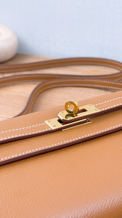 Hermes Gold Epsom Kelly To Go (GHW)