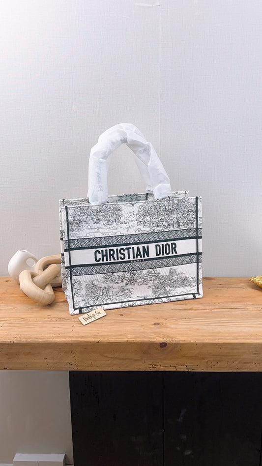 Dior Black x White Medium Book Tote