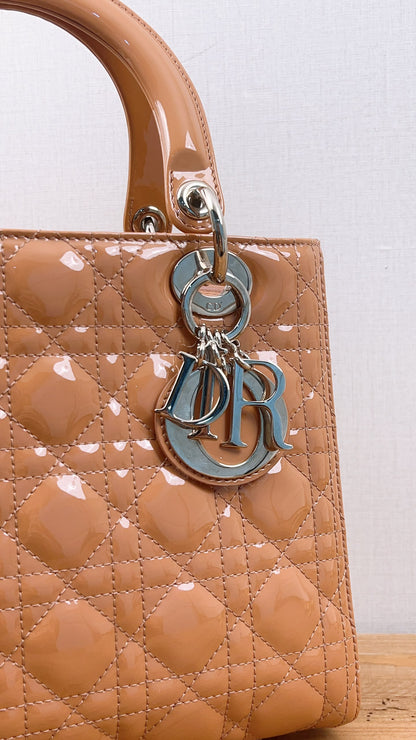 Dior Nude Patent Medium Lady Dior (SHW)