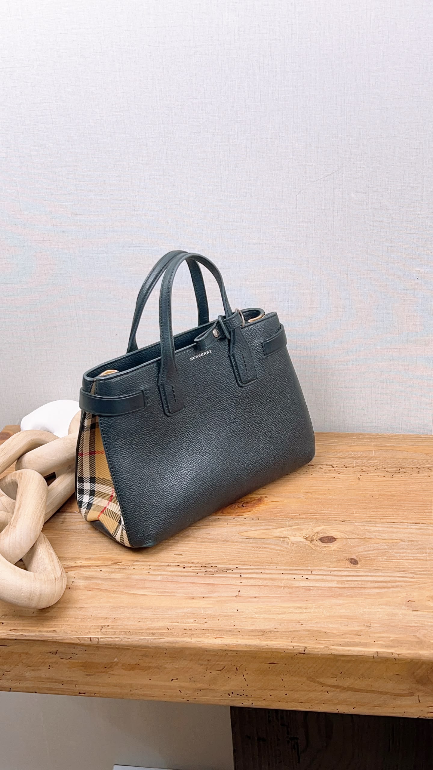 Burberry Black Bamer Tote