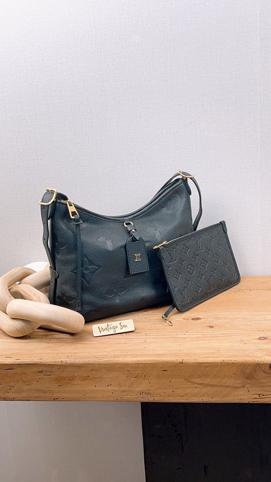 LV Black Monogram Empreinte Carryall PM