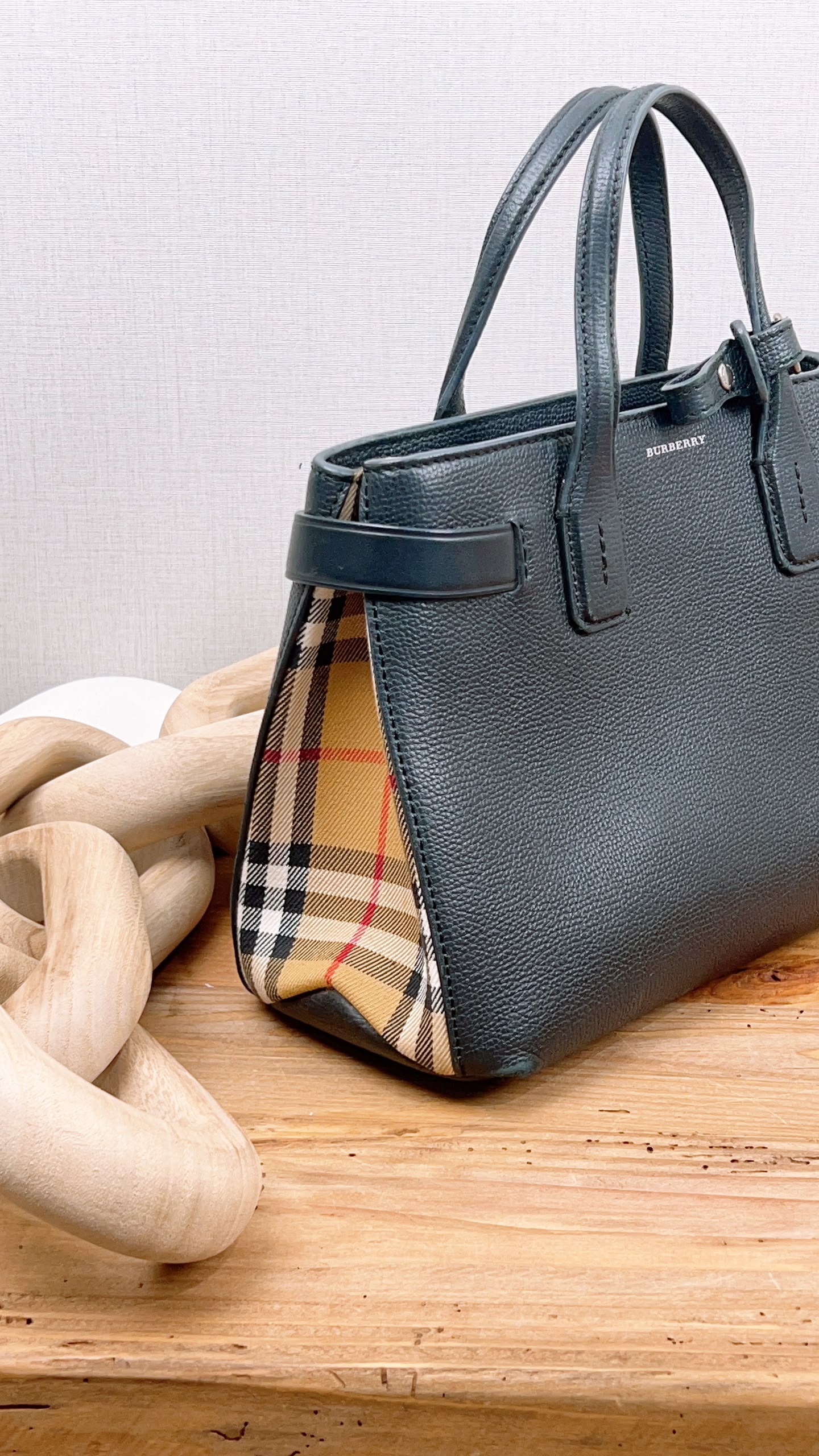 Burberry Black Bamer Tote