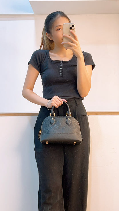 LV Black Empreinte Neo Alma BB