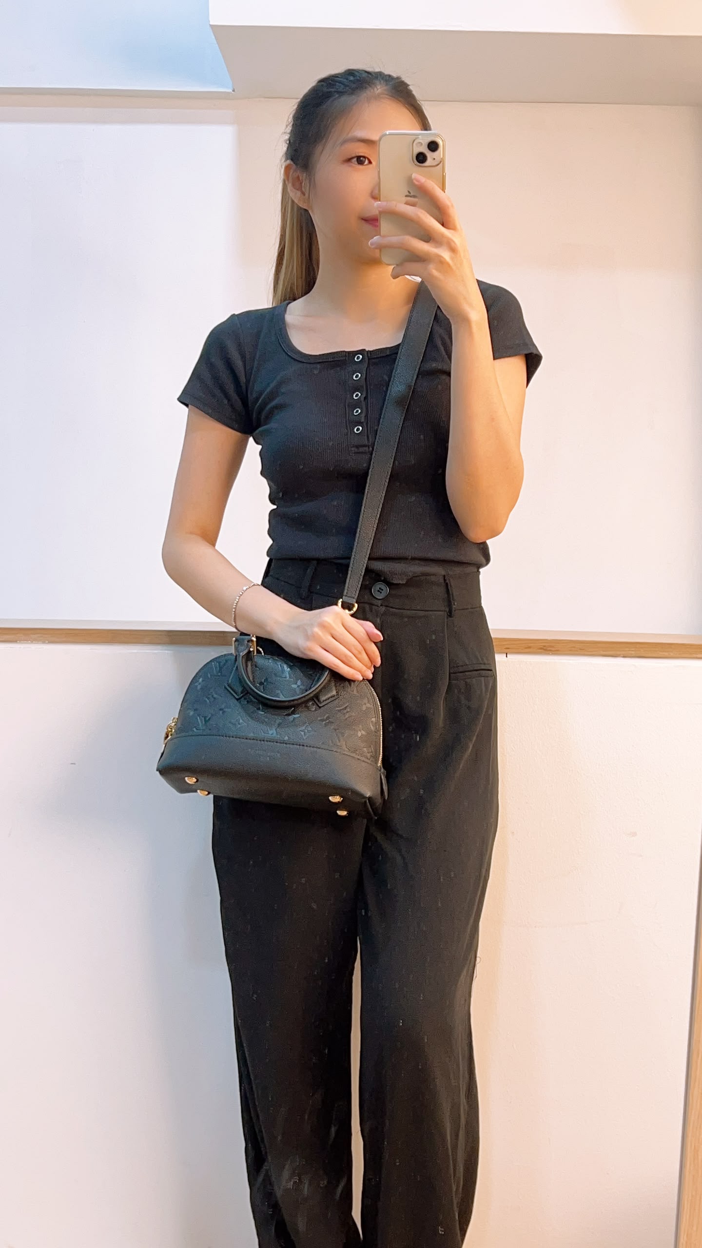 LV Black Empreinte Neo Alma BB