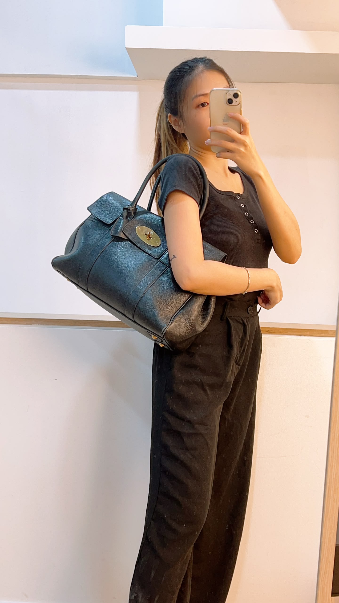 Mulberry Black Babyswater Tote