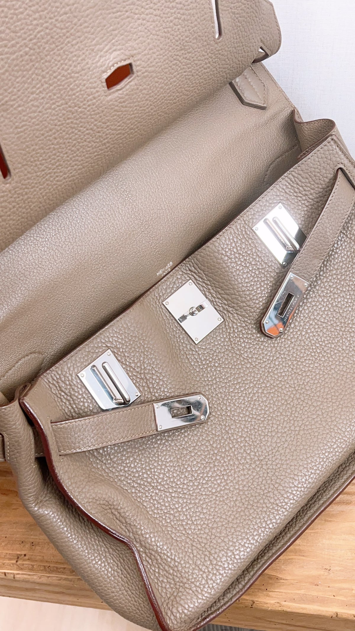 Hermes Etoupe Jypsiere 34 (PHW)
