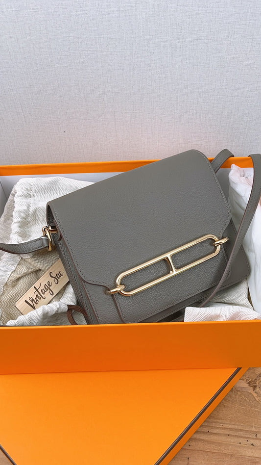 Hermes Etain Evercolor Mini Roulis (GHW)