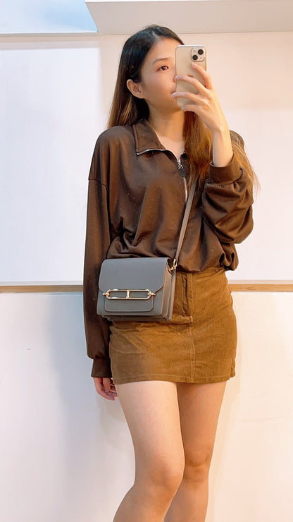 Hermes Etain Evercolor Mini Roulis (GHW)