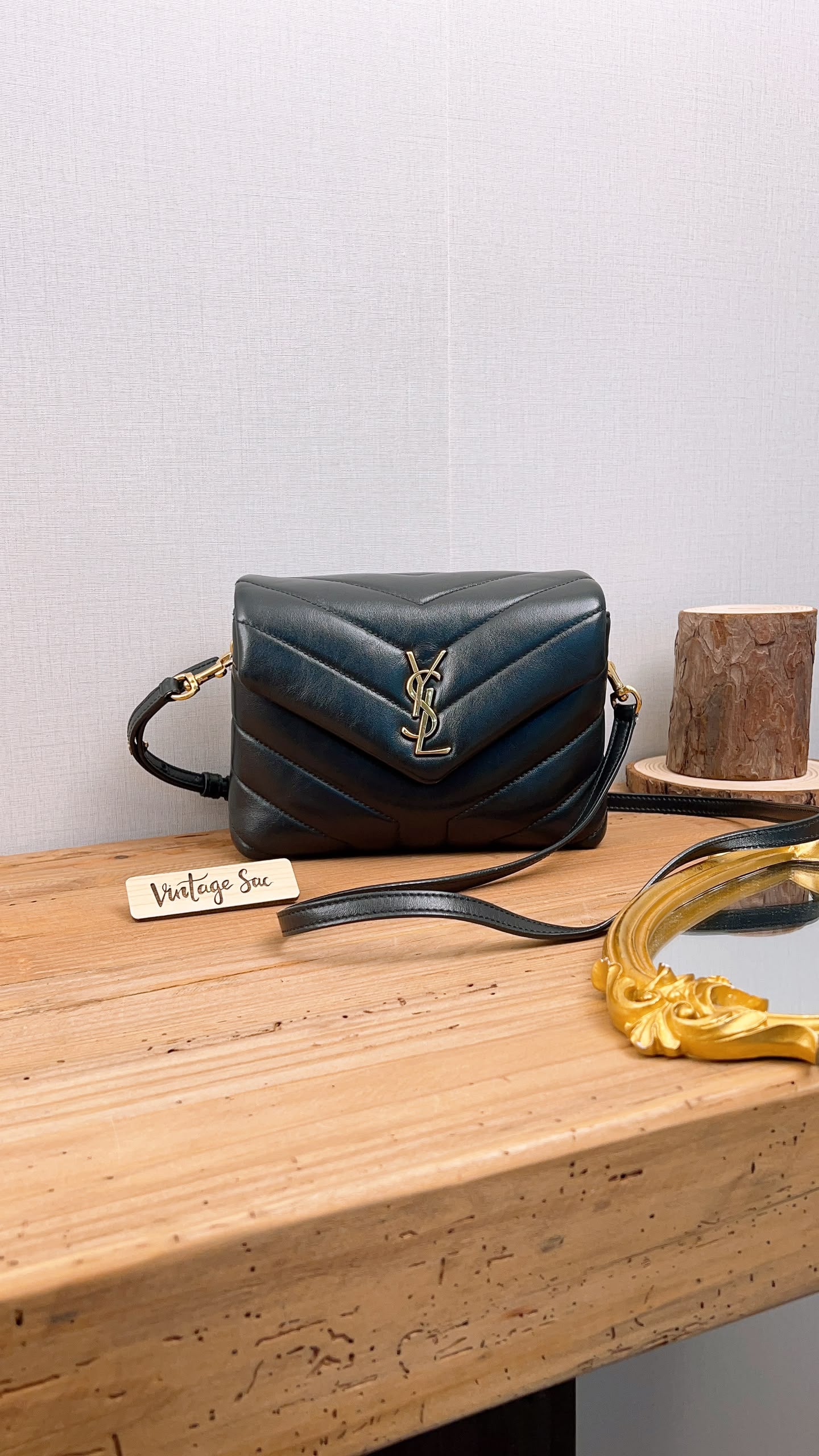 YSL Black Calfskin Toy Lou Lou (GHW)