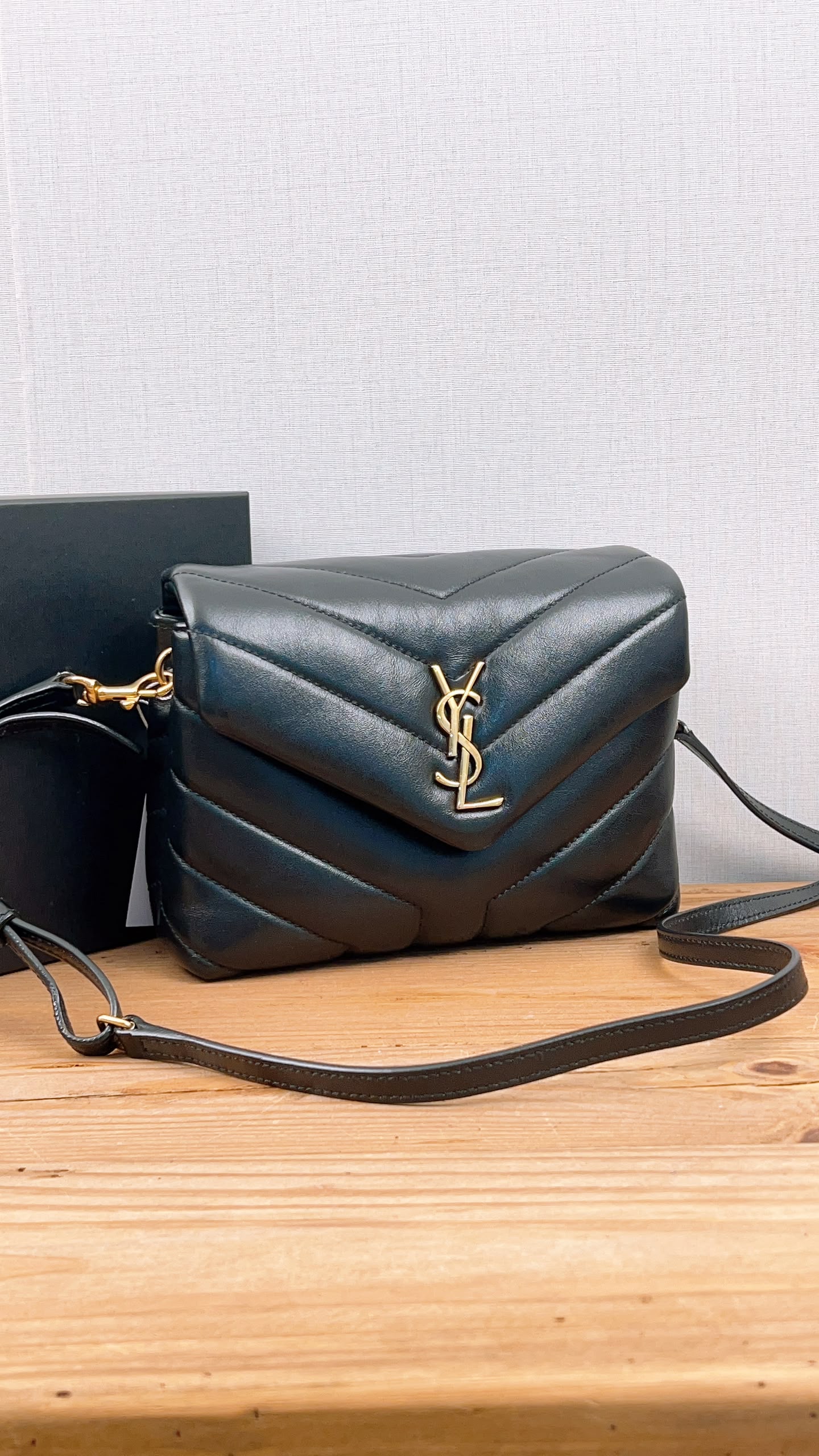 YSL Black Calfskin Toy Lou Lou (GHW)