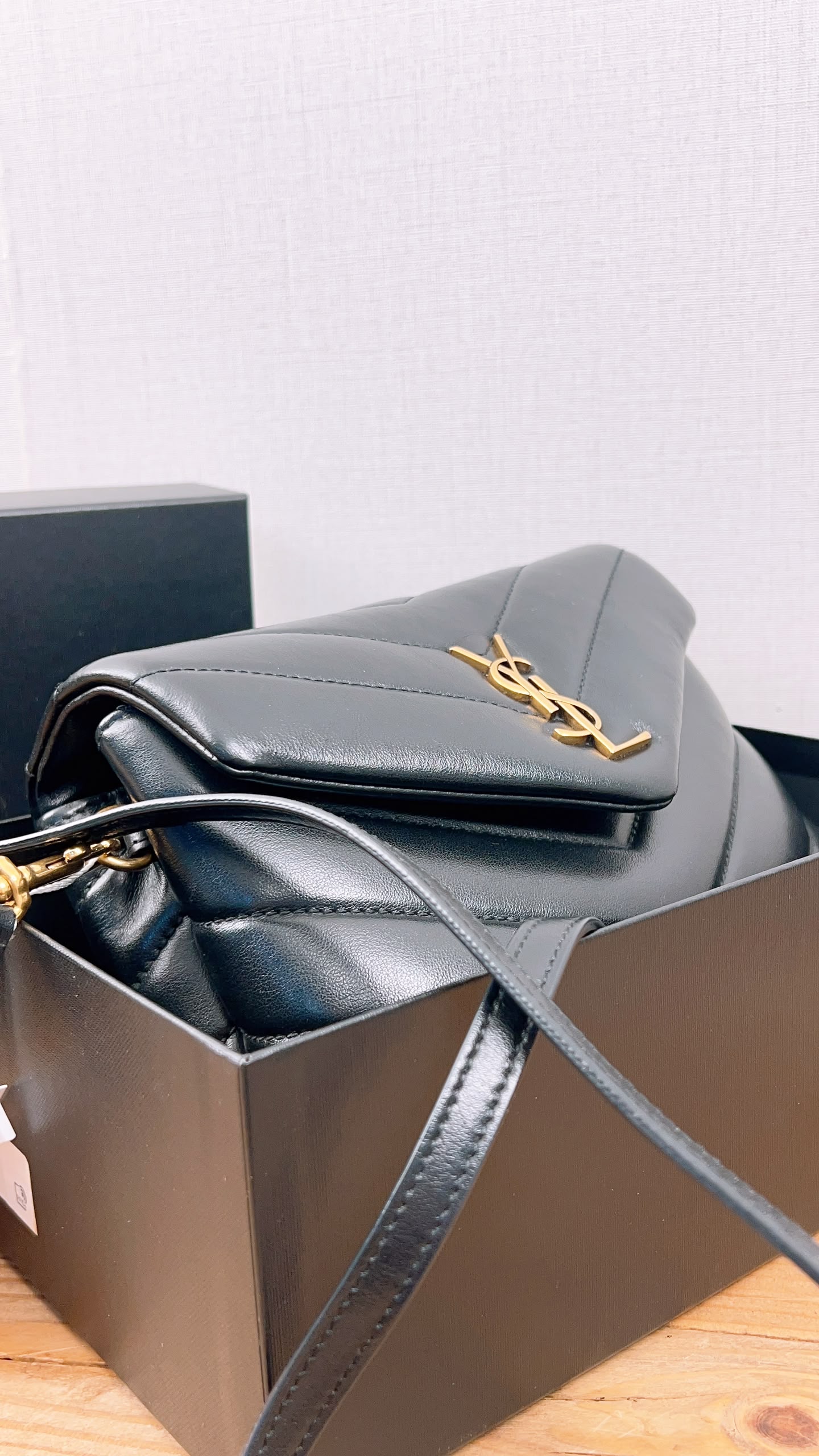YSL Black Calfskin Toy Lou Lou (GHW)