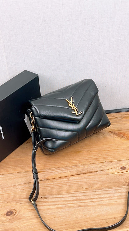 YSL Black Calfskin Toy Lou Lou (GHW)