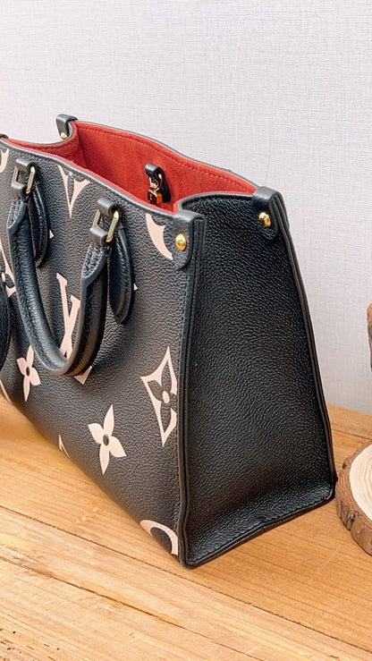 LV Black Monogram Empreinte On The Go PM