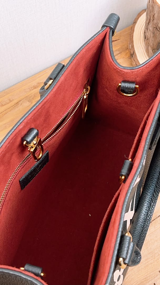 LV Black Monogram Empreinte On The Go PM