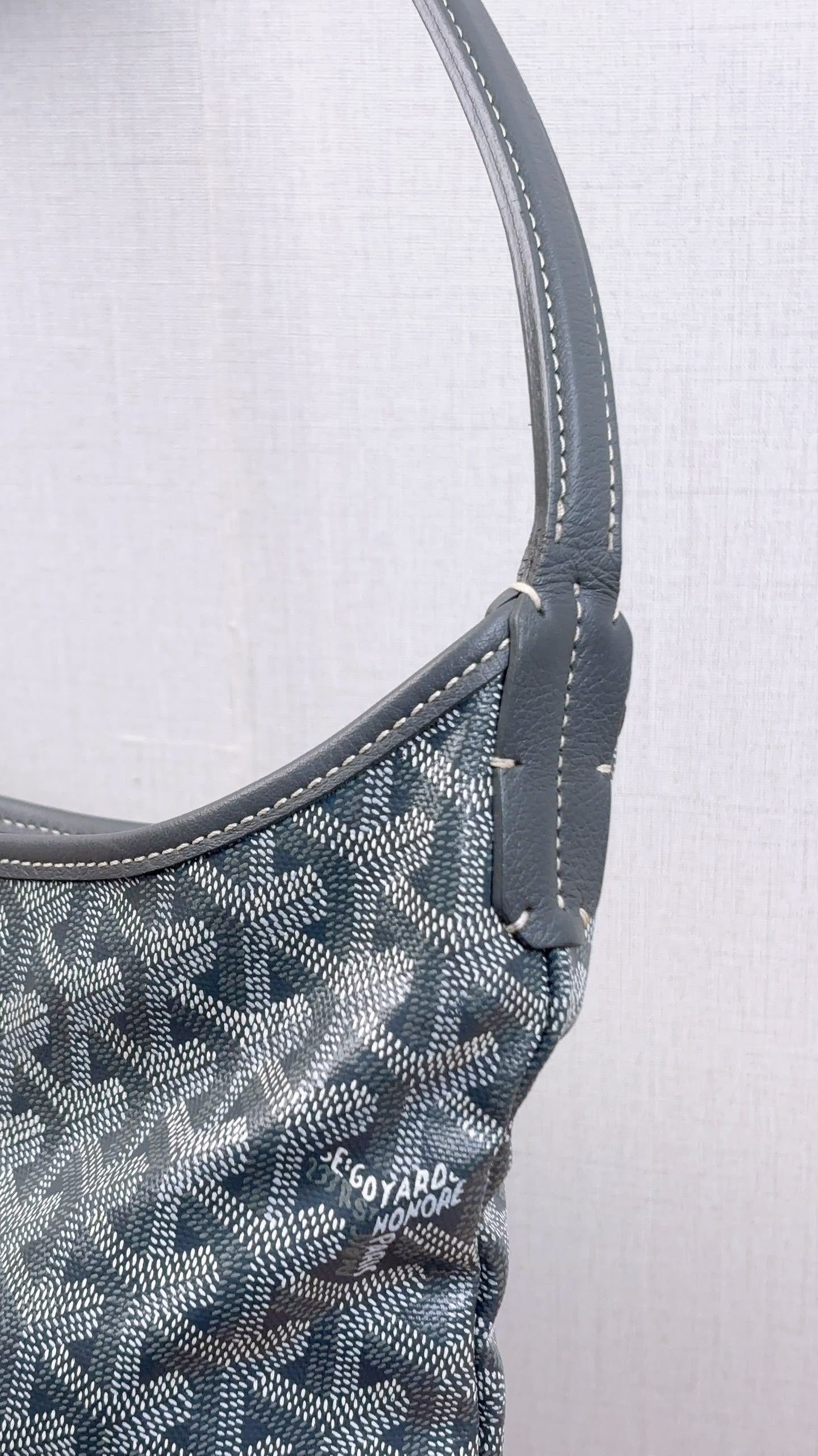 Goyard Grey Boheme Hobo
