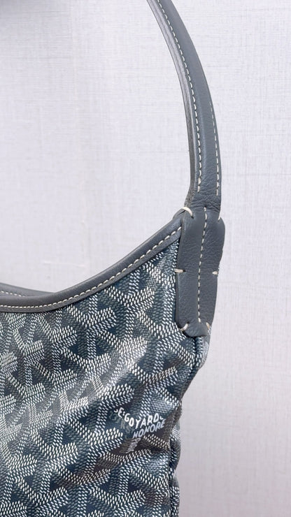 Goyard Grey Boheme Hobo