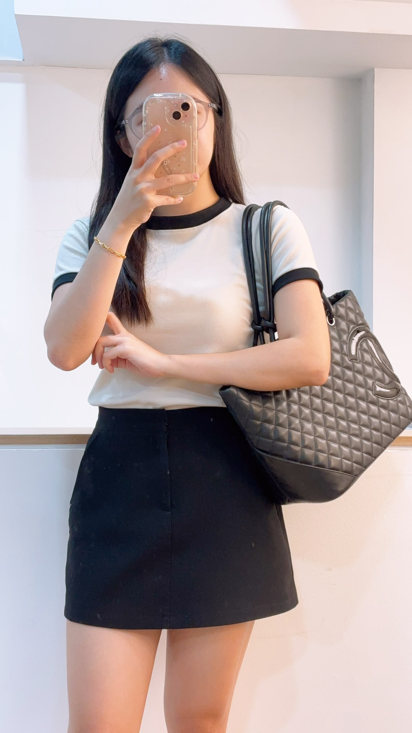 Chanel Black Calfskin Cambon Shopper Tote (SHW)
