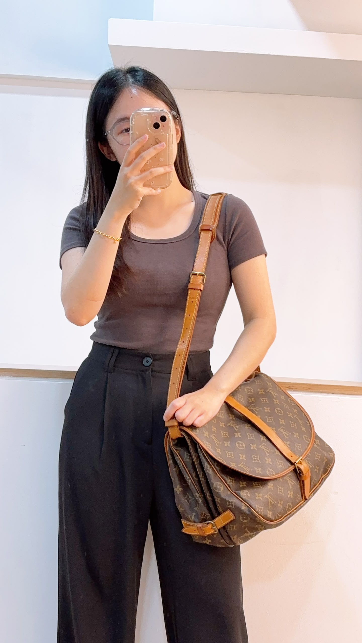 LV Monogram Saumur 35
