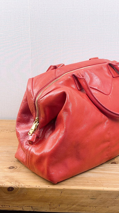 YSL Red Patent Medium Easy Y Bag