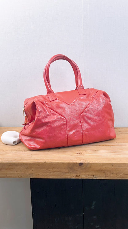 YSL Red Patent Medium Easy Y Bag