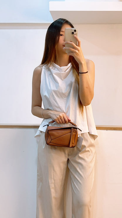 Loewe Mini Tan Puzzle Bag (SHW)