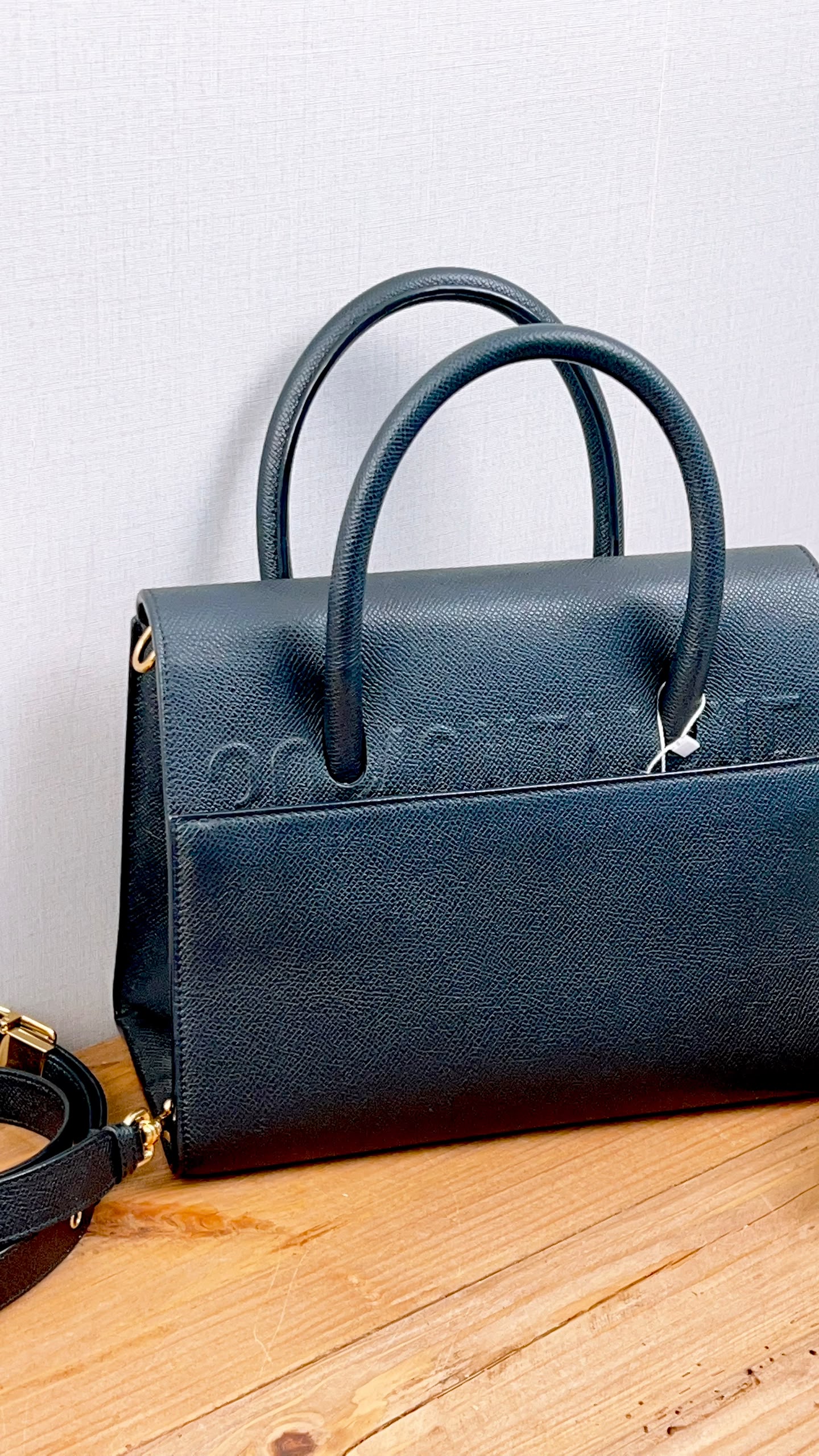 Dior Black Medium Grained Calfskin St.Honore Tote Bag (GHW)