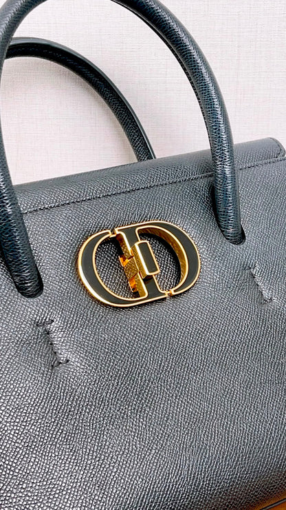 Dior Black Medium Grained Calfskin St.Honore Tote Bag (GHW)