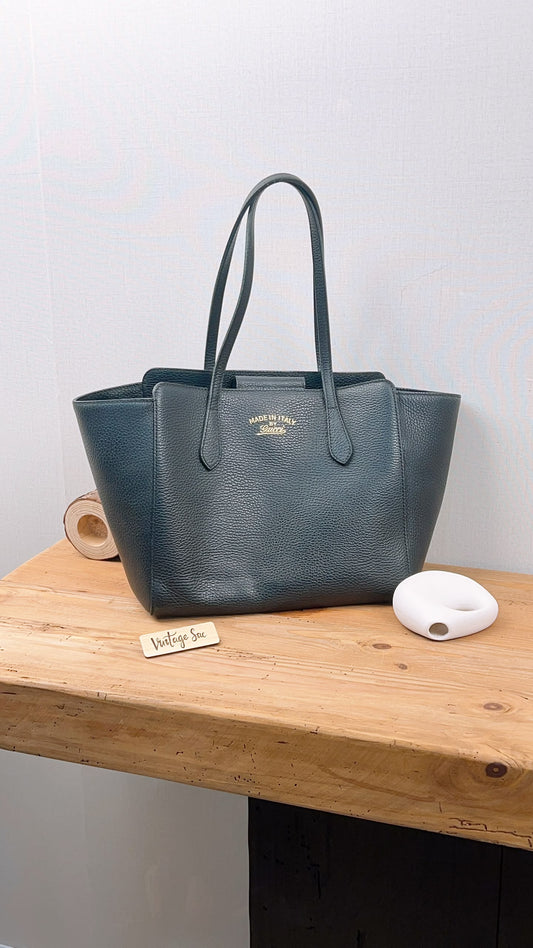 Gucci Small Black Swing Tote