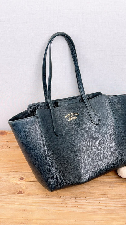 Gucci Small Black Swing Tote
