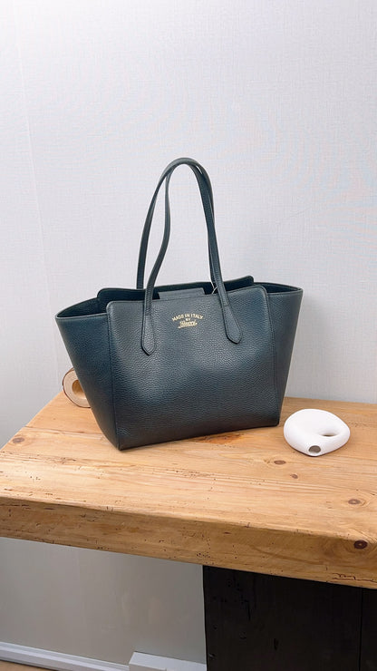 Gucci Small Black Swing Tote