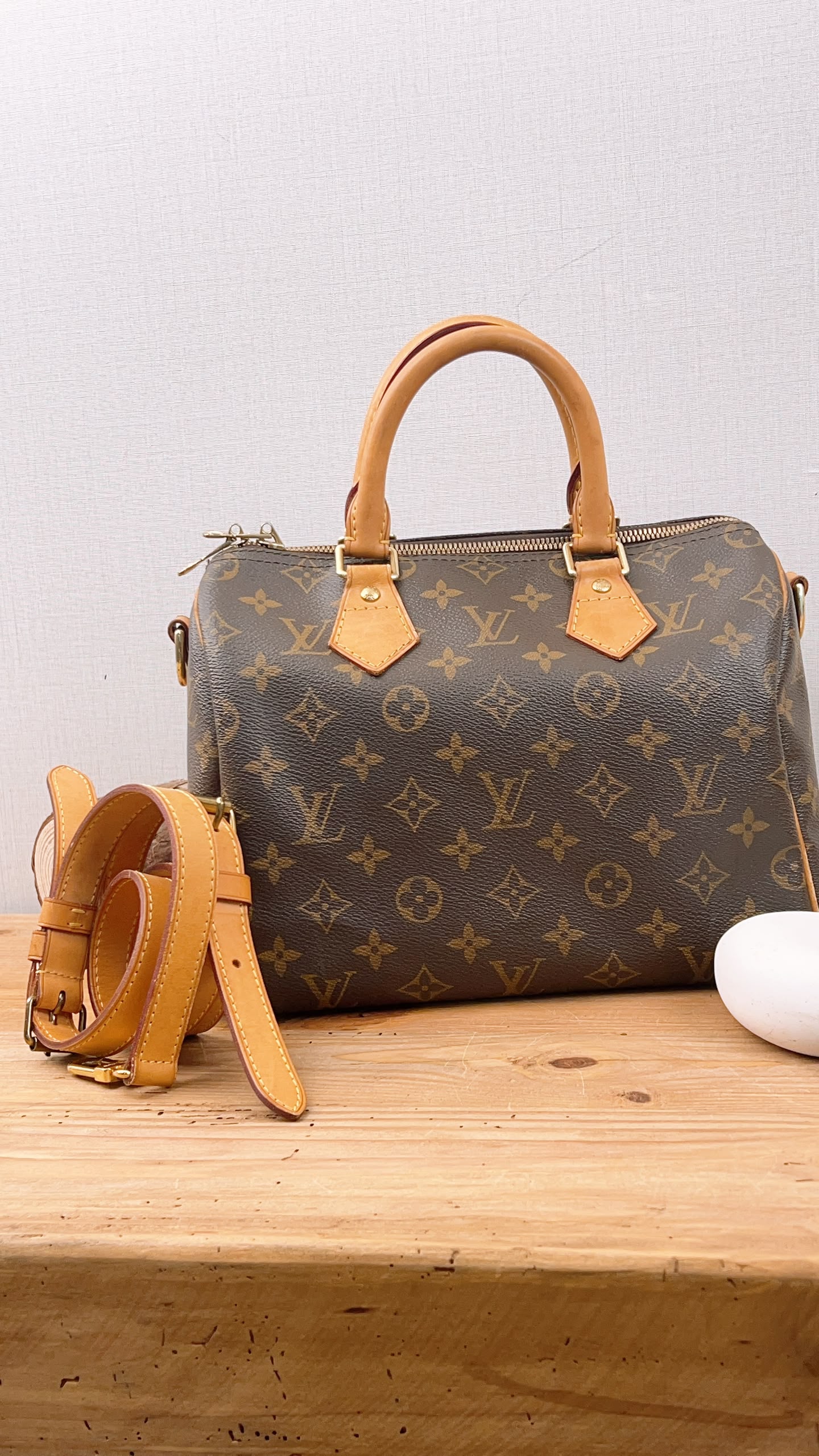 LV Monogram Speedy 25 Bandouliere
