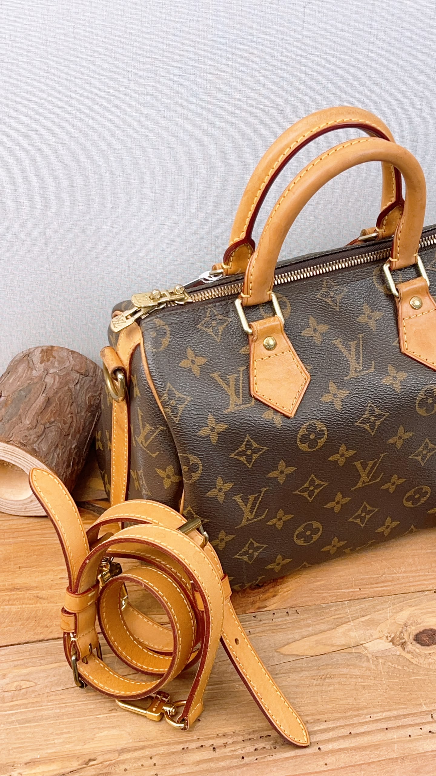 LV Monogram Speedy 25 Bandouliere