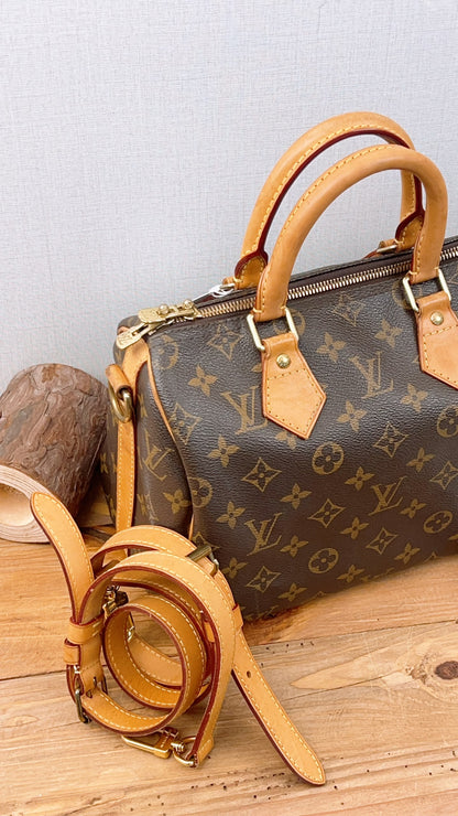 LV Monogram Speedy 25 Bandouliere