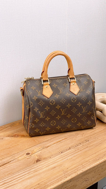 LV Monogram Speedy 25 Bandouliere