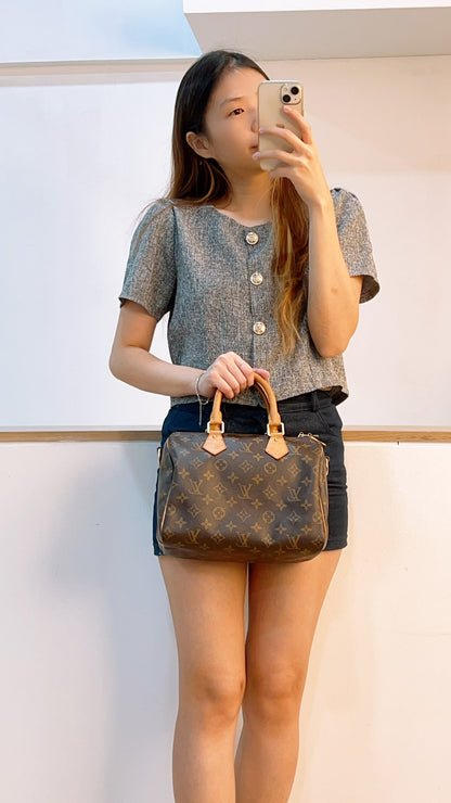 LV Monogram Speedy 25 Bandouliere